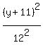 %28y%2B11%29%5E2%2F12%5E2