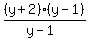 %28y%2B2%29%28y-1%29%2F%28y-1%29+