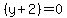 %28y%2B2%29+=+0