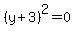%28y%2B3%29%5E2=0