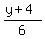 %28y%2B4%29%2F6