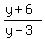 %28y%2B6%29%2F%28y-3%29