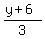 %28y%2B6%29%2F3
