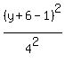%28y%2B6+-+1%29%5E2%2F4%5E2