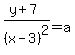 %28y%2B7%29%2F%28x-3%29%5E2=a
