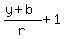 %28y%2Bb%29%2Fr+%2B+1