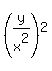 %28y%2Fx%5E2%29%5E2+