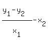 %28y%5B1%5D-y%5B2%5D%29%2Fx%5B1%5D-x%5B2%5D%29