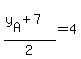 %28y%5BA%5D%2B7%29%2F2=4