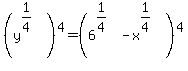 %28y%5E%281%2F4%29%29%5E4=%286%5E%281%2F4%29-x%5E%281%2F4%29%29%5E4