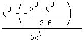 %28y%5E%283%29%28-%28x%5E%283%29y%5E%283%29%29%2F%28216%29%29%29%2F%286x%5E%289%29%29
