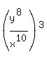 %28y%5E%288%29%2Fx%5E10%29%5E3