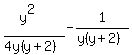%28y%5E2%29%2F%284y%28y%2B2%29%29+-+1%2F%28y%28y%2B2%29%29