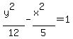%28y%5E2%29%2F12+-+%28x%5E2%29%2F5=1