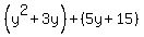 %28y%5E2%2B3y%29%2B%285y%2B15%29