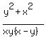 %28y%5E2%2Bx%5E2%29%2F%28xy%28x-y%29%29