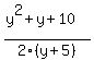 %28y%5E2%2By%2B10%29%2F2%28y%2B5%29