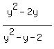 %28y%5E2+-+2y%29%2F%28y%5E2-y-2%29