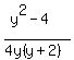 %28y%5E2-4%29%2F%284y%28y%2B2%29%29