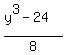 %28y%5E3-24%29%2F8