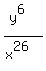 %28y%5E6%29%2F%28x%5E26%29