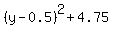 %28y+-+0.5%29%5E2+%2B+4.75