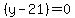 %28y+-+21%29=+0