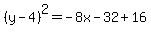 %28y+-+4%29%5E2=+-+8x-+32%2B16