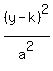 %28y+-+k%29%5E2%2Fa%5E2