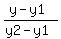 %28y+-+y1%29%2F%28y2+-+y1%29