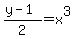 %28y-1%29%2F2+=+x%5E3