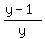 %28y-1%29%2Fy