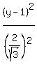 %28y-1%29%5E2%2F%282%2Fsqrt%283%29%29%5E2