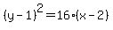 %28y-1%29%5E2=16%28x-2%29