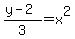 %28y-2%29%2F3=x%5E2