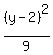 %28y-2%29%5E2%2F9