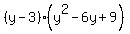%28y-3%29%28y%5E2-6y%2B9%29