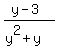 %28y-3%29%2F%28y%5E2%2By%29