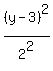 %28y-3%29%5E2%2F2%5E2