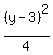 %28y-3%29%5E2%2F4