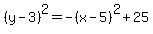 %28y-3%29%5E2=-%28x-5%29%5E2%2B25