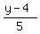 %28y-4%29%2F5