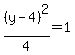 %28y-4%29%5E2%2F4=1
