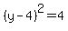 %28y-4%29%5E2=4
