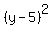 %28y-5%29%5E2