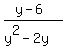 %28y-6%29%2F%28y%5E2+-+2y%29