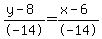 %28y-8%29%2F-14=%28x-6%29%2F-14