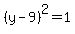 %28y-9%29%5E2=1