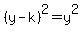 %28y-k%29%5E2=y%5E2