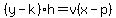 %28y-k%29h=v%28x-p%29